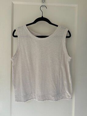 Cotton/Linen blend loose tank top